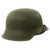 Original German WWII M42 Unissued Helmet with Dome Stamp and 56cm Liner - hkp64 Original Items