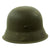 Original German WWII M42 Unissued Helmet with Dome Stamp and 56cm Liner - hkp64 Original Items