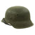Original German WWII M42 Unissued Helmet with Dome Stamp and 56cm Liner - hkp64 Original Items