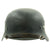 Original German WWII M40 Single Decal Luftwaffe Textured Paint Helmet with 58cm Liner and Dome Stamp - ET66 Original Items