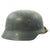 Original German WWII M40 Single Decal Luftwaffe Textured Paint Helmet with 58cm Liner and Dome Stamp - ET66 Original Items