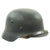 Original German WWII M40 Single Decal Luftwaffe Textured Paint Helmet with 58cm Liner and Dome Stamp - ET66 Original Items