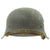 Original German WWII M42 Single Decal Luftwaffe Helmet with Textured Paint, Dome Stamp, and 59cm Liner - NS66 Original Items