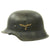 Original German WWII M42 Single Decal Luftwaffe Helmet with Textured Paint - ET64 Original Items