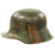 Original Imperial German WWI M16 Stahlhelm Helmet with Panel Camouflage Paint - marked TJ66 Original Items