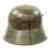 Original Imperial German WWI M16 Stahlhelm Helmet with Panel Camouflage Paint - marked TJ66 Original Items