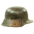 Original Imperial German WWI M16 Stahlhelm Helmet with Panel Camouflage Paint - marked TJ66 Original Items
