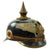 Original Imperial German WWI Prussian Garde Corps Steel Pickelhaube Helmet with Chin Strap - Metalhelm Original Items
