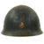 Original WWII Japanese Special Naval Landing Forces (SNLF) Tetsubo Helmet Shell with Blue Paint Original Items