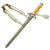 Original WWII German Army Heer Officer Monogrammed Dagger by Ernst Pack with Belt Hanger and Portepee Original Items