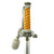 Original WWII German Army Heer Officer Monogrammed Dagger by Ernst Pack with Belt Hanger and Portepee Original Items