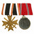 Original WWII German Medal Bar with War Merit Cross 2nd Class with Swords & Eastern Front Medal Original Items