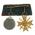 Original WWII German Medal Bar with War Merit Cross 2nd Class with Swords & Eastern Front Medal Original Items