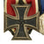 Original WWII German Medal Bar with Iron Cross 2nd Class, Wehrmacht 4 Year Service & West Wall Medals Original Items