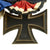 Original WWII German Medal Bar with Iron Cross 2nd Class, Wehrmacht 4 Year Service & West Wall Medals Original Items