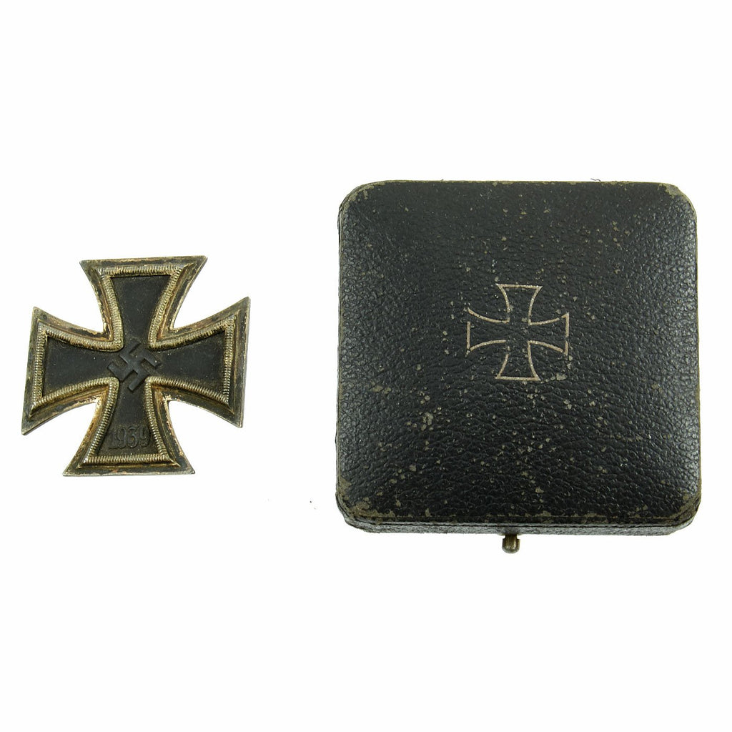 Original German WWII Iron Cross First Class 1939 in Original Case by Deschler & Sohn of München - EKI Original Items