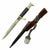 Original German WWII Etched Short 98k Dress Bayonet by F. W. Höller with Frog and NCO Troddle Knot Original Items