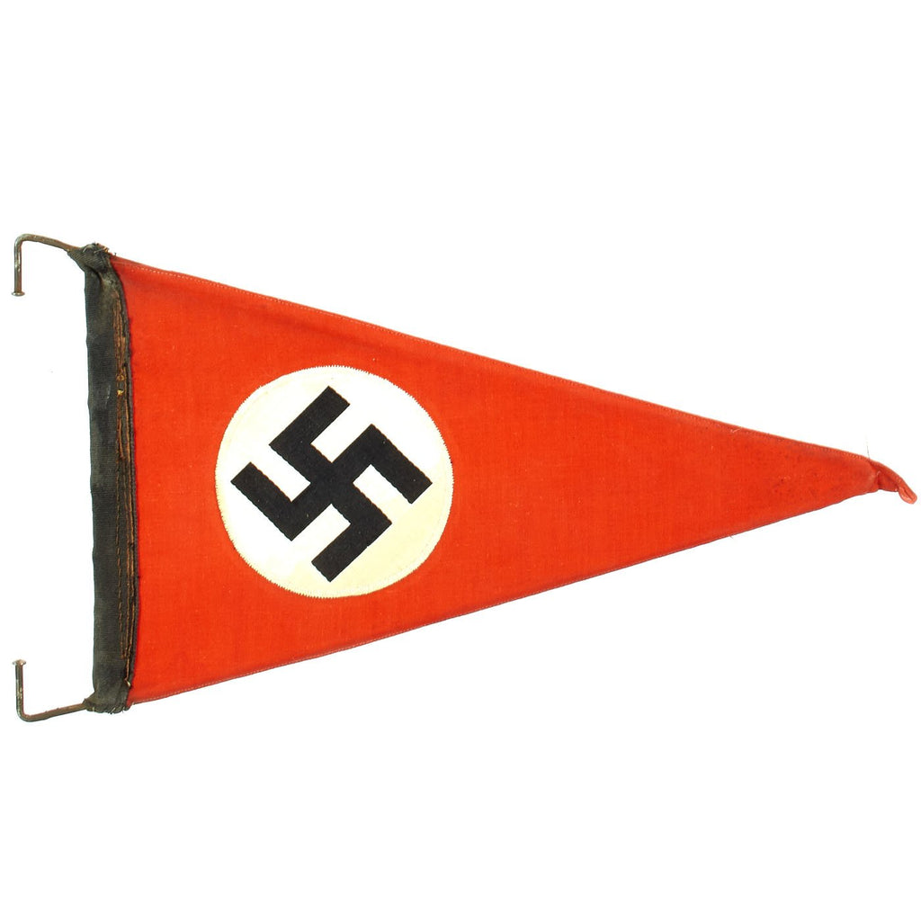 Original German WWII NSDAP National Socialist Rigid Vehicle Staff Pennant Flag Original Items