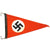 Original German WWII NSDAP National Socialist Rigid Vehicle Staff Pennant Flag Original Items