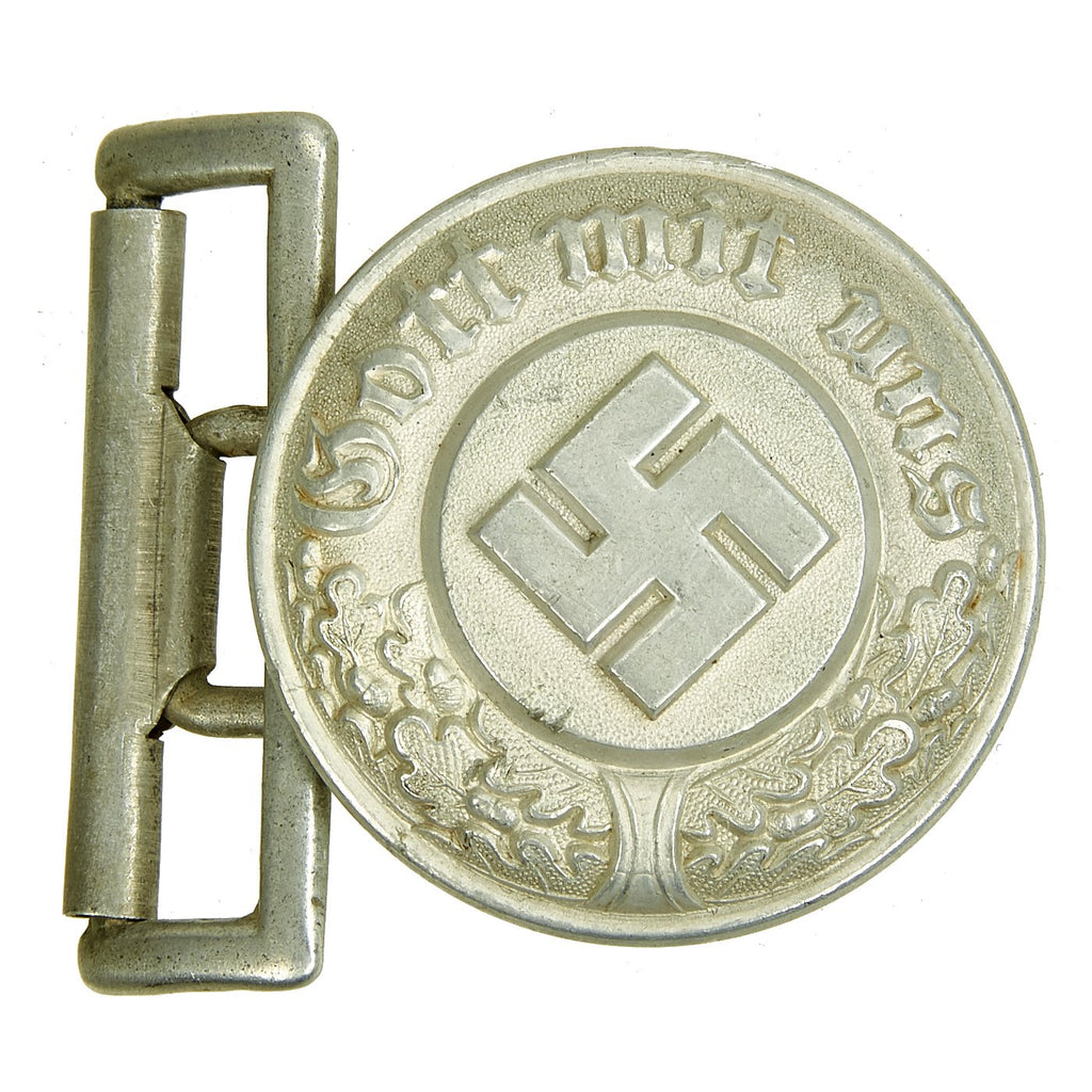 Original German Pre-WWII NSDAP Police Officer's Belt Buckle by F. W. Assmann & Söhne - dated 1937 Original Items