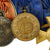Original WWI / WWII German Medal Bar - 7 Medals Including Bavarian Military Merit Cross 1st Class with Swords Original Items
