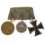 Original Imperial German WWI Era Medal Bar with EKII, China Commemorative Coin & Wilhelm Centenary Medal Original Items