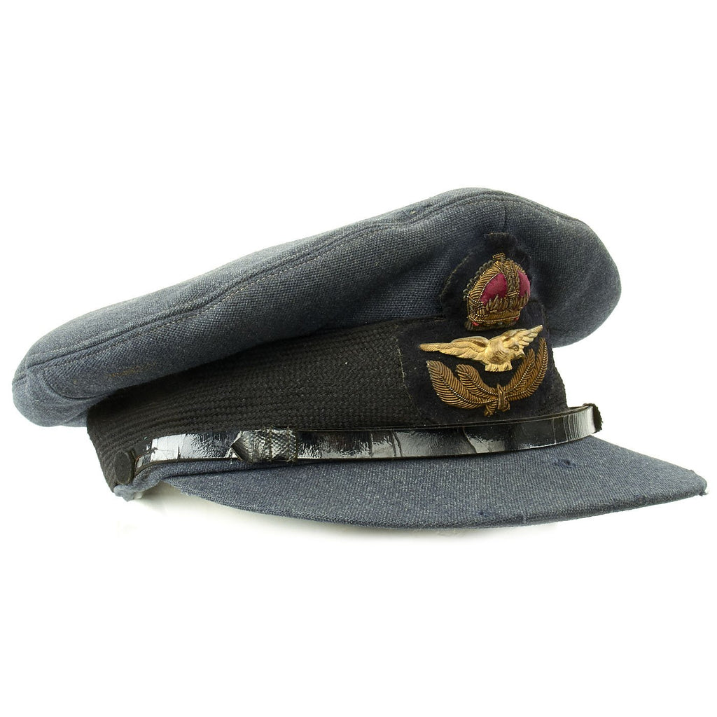 Original British WWII Royal Air Force RAF Officer Visor Cap Original Items