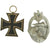 Original German WWII Panzer Medal and Insignia Grouping with EKII, Panzer Assault Badge & War Merit Medal Original Items