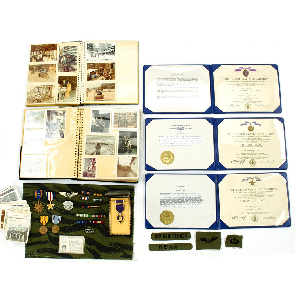 Original U.S. Vietnam War Pararescue Recovery Specialist KIA Named Silver Star Grouping Original Items