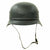 Original German WWII Beaded M35 NSDAP Double Decal Civic Police Steel Helmet - size 57 Liner Original Items