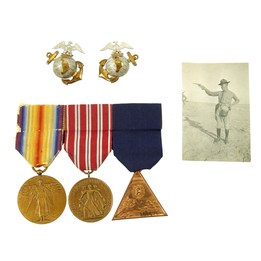 Original U.S. Marine Nicaragua Medal of Merit Grouping Original Items