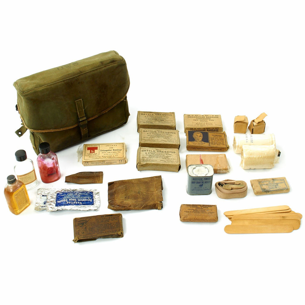 Original U.S. Korean War Individual Field Medical Kit 9-274-960 with Supplies Original Items