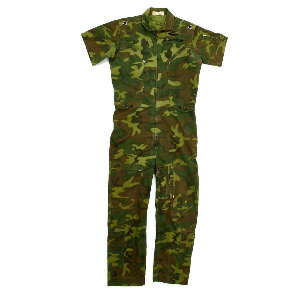 Original U.S. Vietnam War F-4 Phantom Pilot Major Al Winkelman Camouflage Flight Suit Original Items