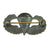 Original U.S. WWII 504th PIR 82nd Airborne British Made Oval and Jump Wings Set Original Items