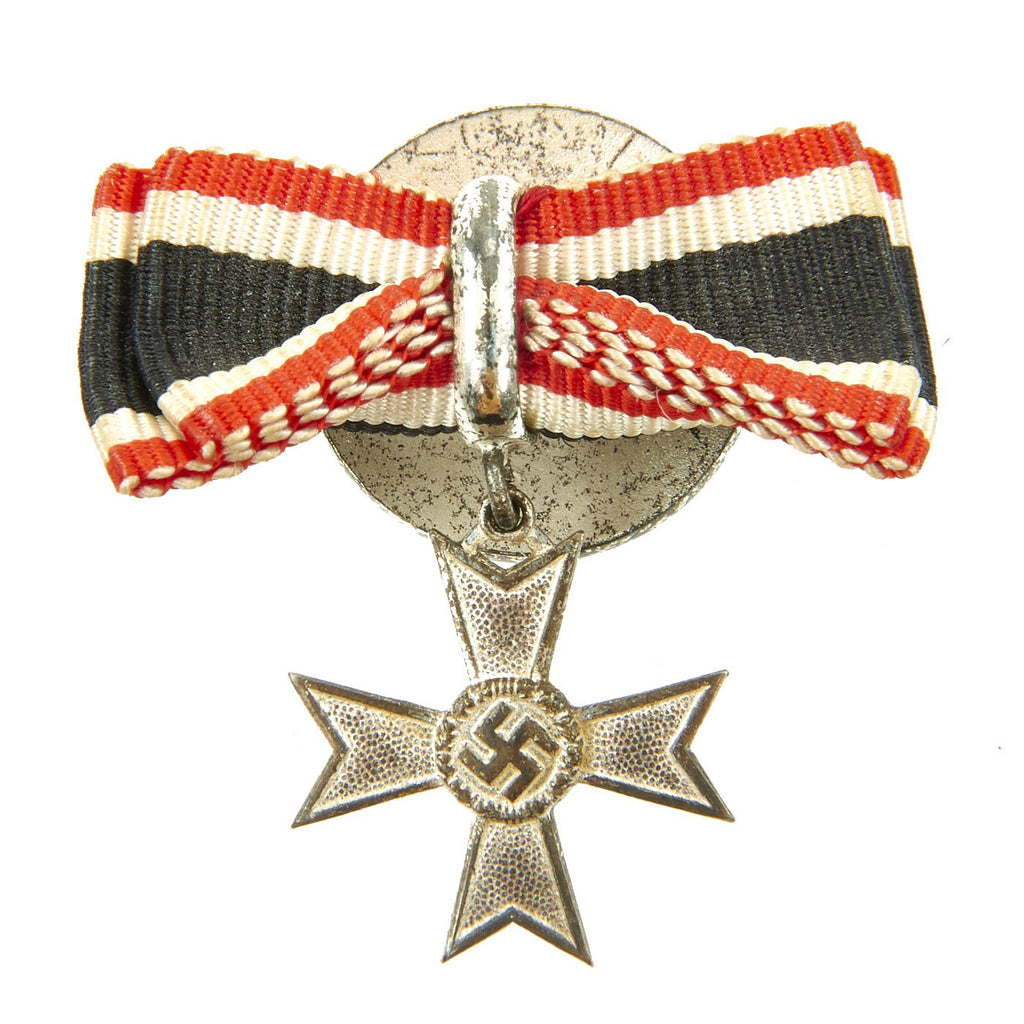 Original German WWII Knight's Cross of the War Merit Cross KvK Button Pin by Steinhauer & Lück Original Items