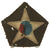 Original WWI U.S. Army Headquarters Company 9th Infantry Regiment Uniform Insignia Patch - 2nd Division Original Items
