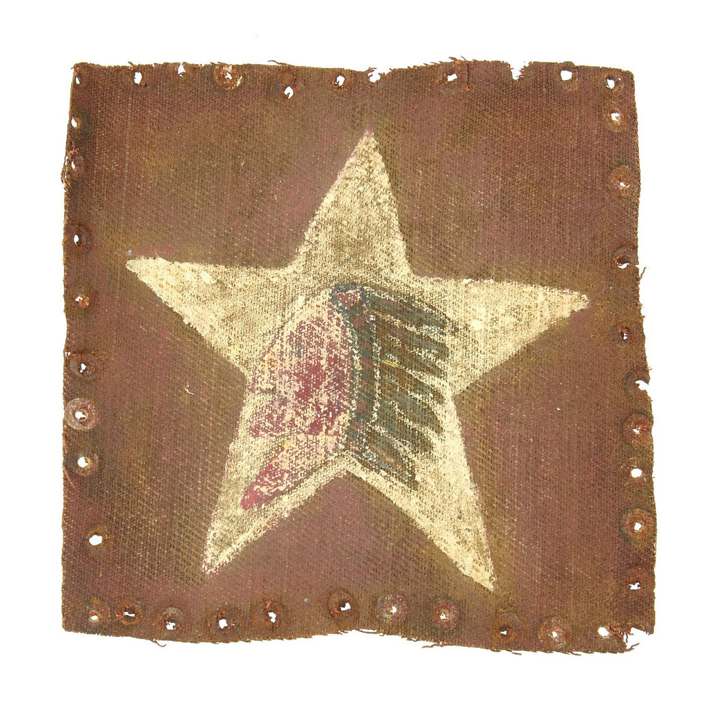 Original U.S. WWI USMC 1st Battalion 5th Marines Uniform Insignia Patch - 2nd Infantry Division Original Items