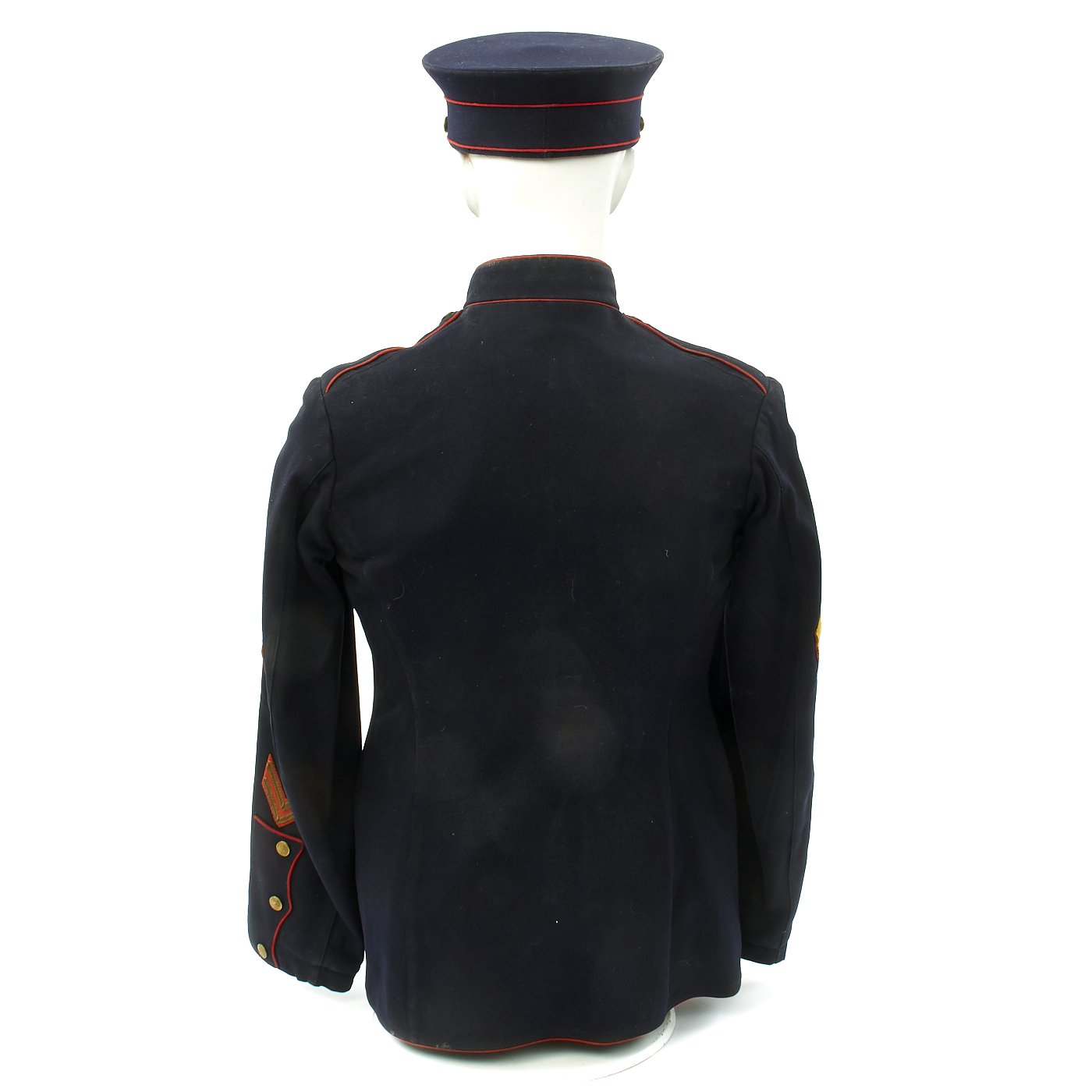 Original U.S. WWI USMC Dress Blues Corporal Uniform with Cap and Photo International Military Antiques Original U.S. WWI USMC Dress Blues Corporal Uniform with Cap and Photo International Military Antiques