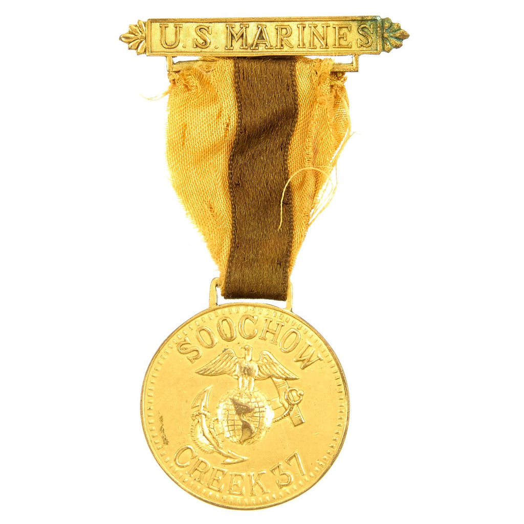Original U.S. China Marine Named Battle of Soochow Medal - SGT FELIX ROBERGE Original Items
