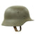 Original German WWII Army Heer M40 Single Decal Steel Helmet with Textured Paint and Size 55 Liner - NS62 Original Items