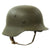 Original German WWII Army Heer M40 Single Decal Steel Helmet with Textured Paint and Size 55 Liner - NS62 Original Items