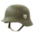 Original German WWII Army Heer M40 Single Decal Steel Helmet with Textured Paint and Size 55 Liner - NS62 Original Items
