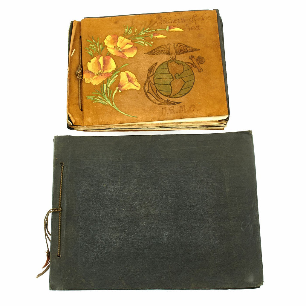 Original U.S. Inter War USMC China Marine and Guam Named Photo Albums Original Items