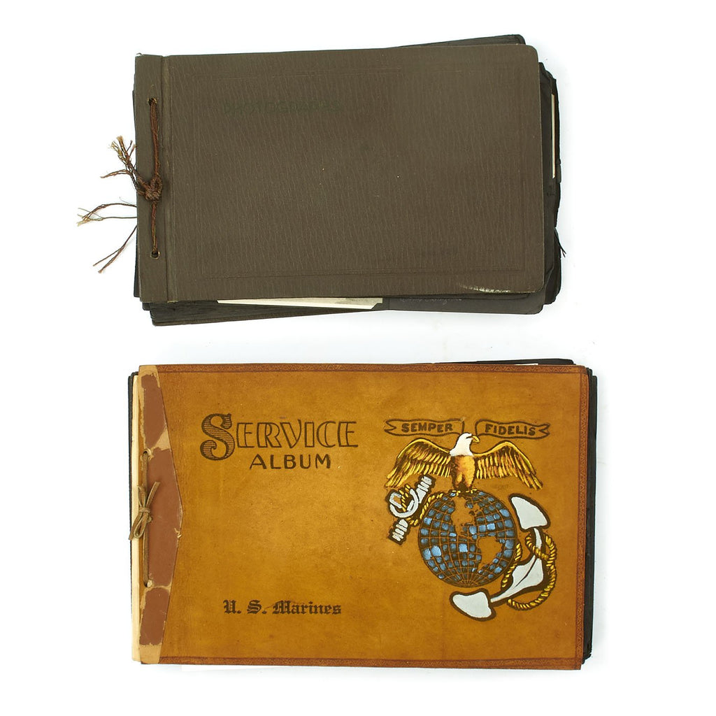 Original U.S. 1927 to 1941 USMC Nicaragua and Iceland Marine Photo Albums - Set of 2 Original Items