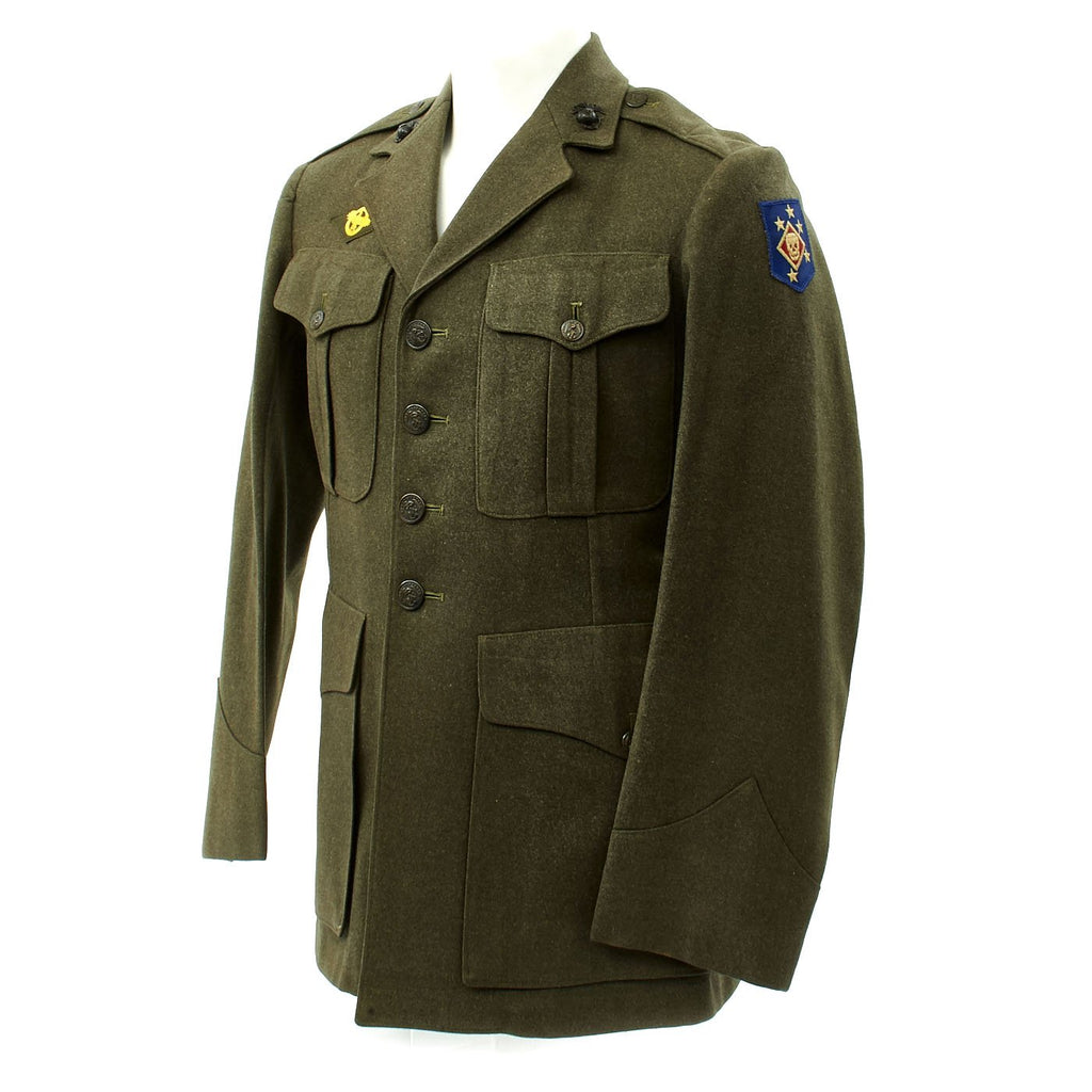 Original U.S. WWII USMC Marine Raider Named Tunic - Burkhart Original Items