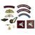 Original British WWII Airborne Parachute Regiment Insignia Badge and Pin Set Original Items