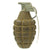 Original U.S. WWII MkII De-Militarized Pineapple Fragmentation Hand Grenade with Green Paint - Inert Original Items