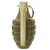 Original U.S. WWII MkII De-Militarized Pineapple Fragmentation Hand Grenade with Green Paint - Inert Original Items