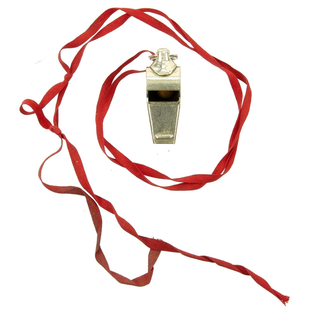 Original British WWII Era Royal Air Force Pilot's Ditching Whistle - Air Ministry Marked Original Items