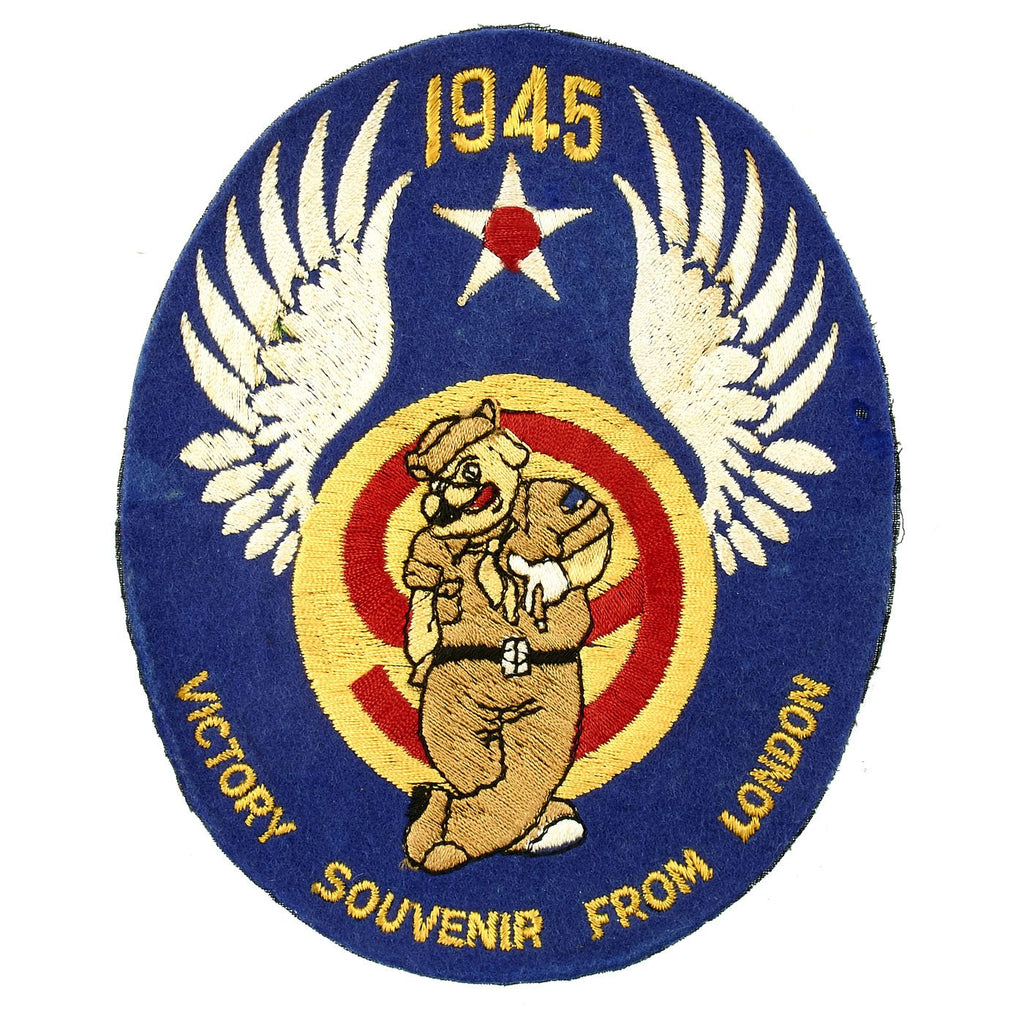 Original U.S. WWII 9th Army Air Force 1945 Souvenier Patch From London Original Items